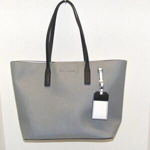 MARC JACOBS Sidekick Colorblocked Tote In Storm Grey Multi